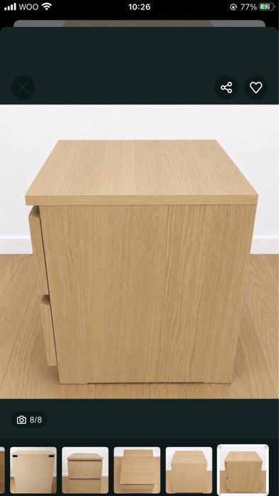 Mesa de cabeceira Malm IKEA