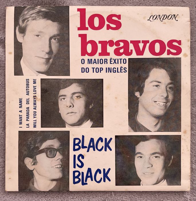 Vinil Los Bravos 45 rpm Black is black