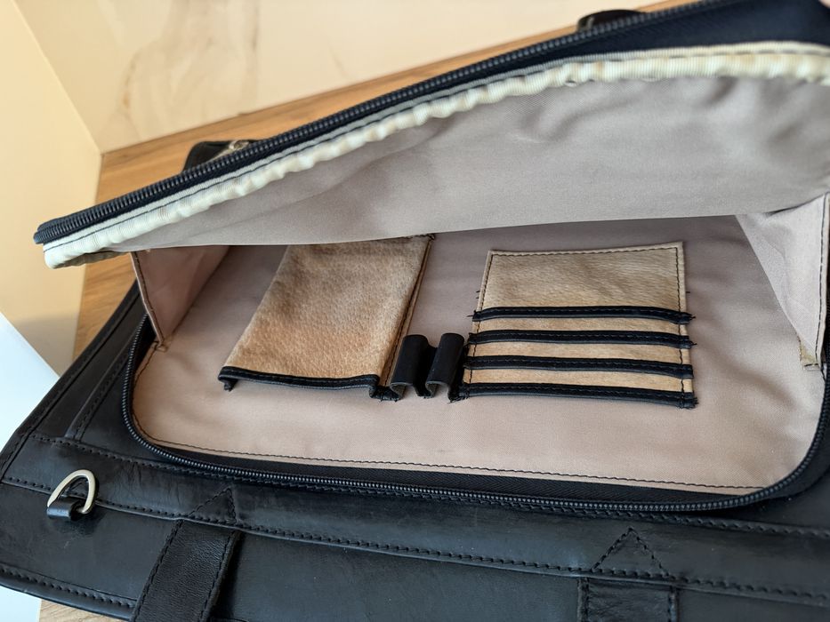 Шкіряна сумка для ноутбука/документів