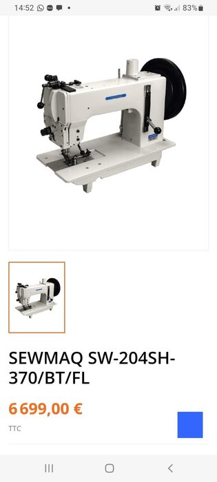 Maquina de costura sewmaq