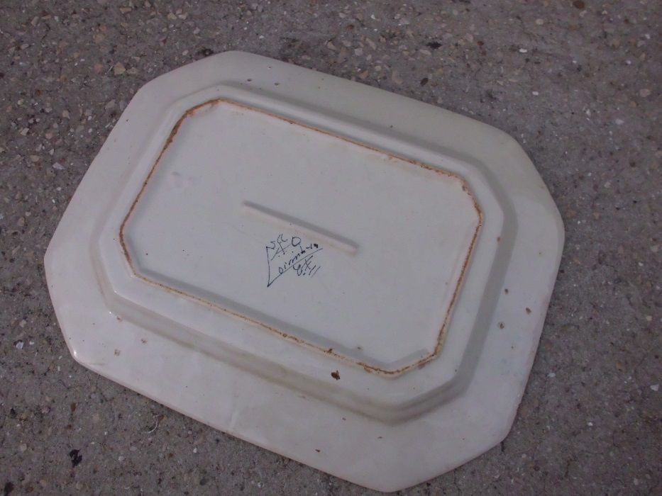 Travessa muito antiga louça Coimbra assinada