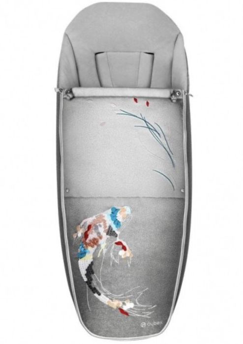 Конверт Cybex в прогулку сірий з рибкою