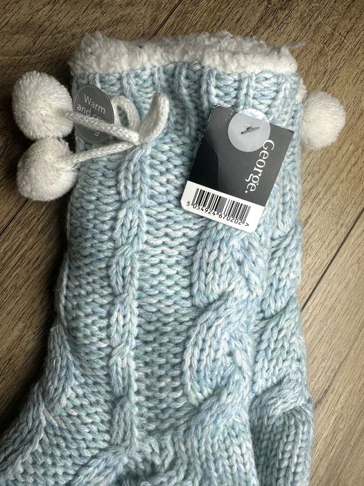 George błękitne nowe cieple skarpety 39