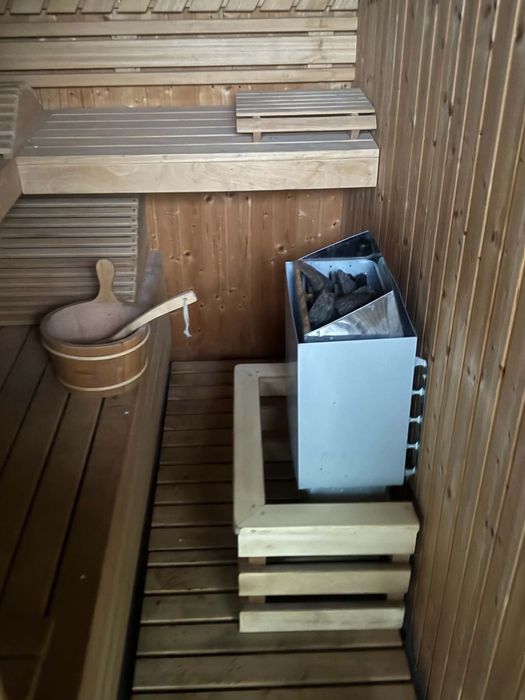 Sauna finska z wyposazeniem