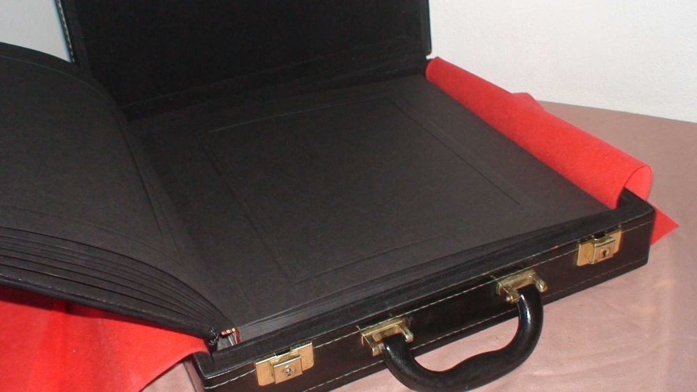 álbum de fotos  e malas