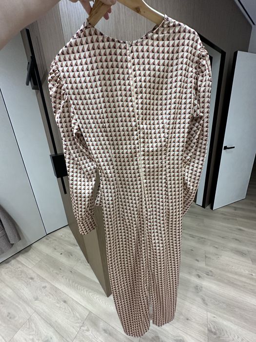 Шовкова сукня cher17 зі складками, розмір М