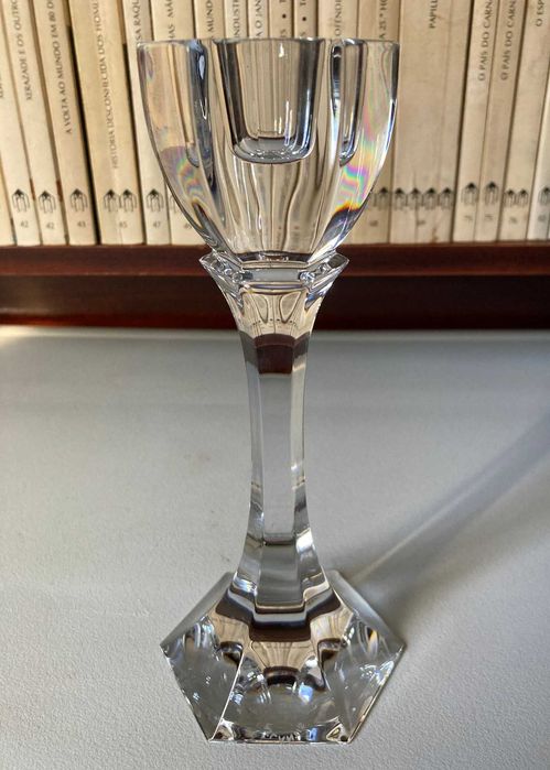 Castiçal / Porta-Vela de Cristal (~18.5cm)