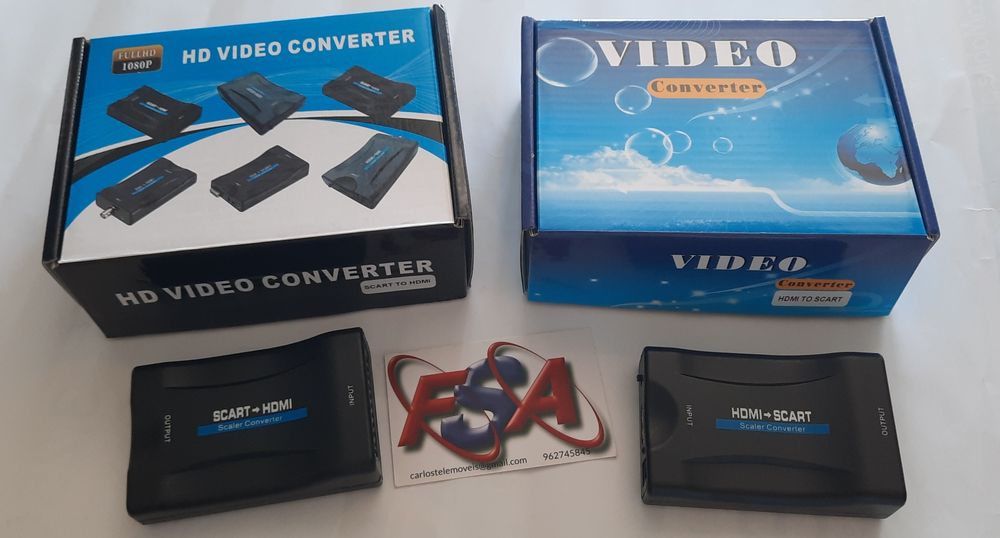 Adaptador Scart/Hdmi e Hdmi/Scart