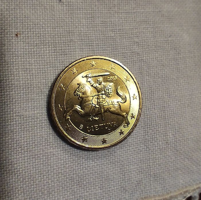 Moeda de 0,50€ da Lituânia Ano de 2015
