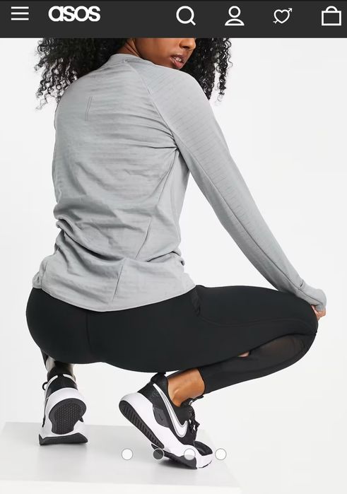 Nike Element Therma-Fit , Raglan Running термокофта жіноча /сірий, р-S