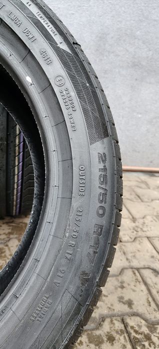 215/50/17 Continental Komplet Nowe powystawowe
