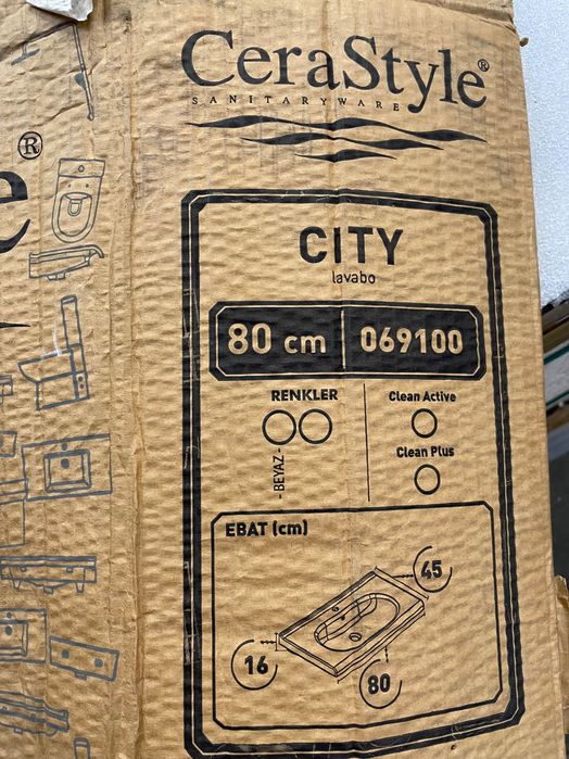 Deftra Umywalka Ceramiczna City 80 (L3054) 45x80 (108538)