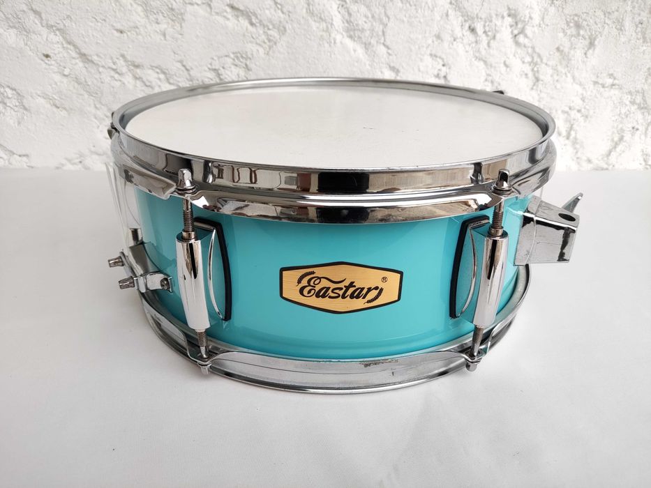 Tarola Eastar 12"x5" Azul + Tripé | Compact Snare