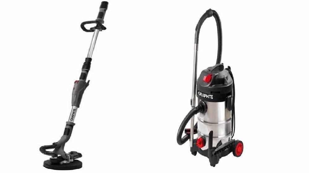 Szlifierka z odkurzaczem do gładzi gipsu tynku szlifowanie FV