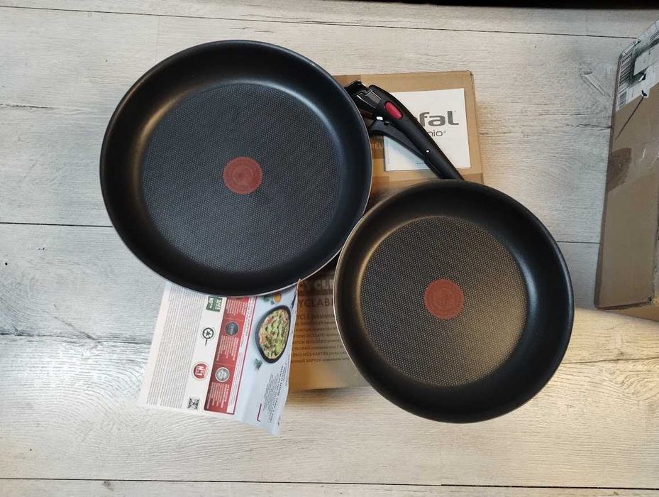 Tefal Ingenio Easy On Zestaw 2 Patelnie  24 cm/ 28 cm + rączka