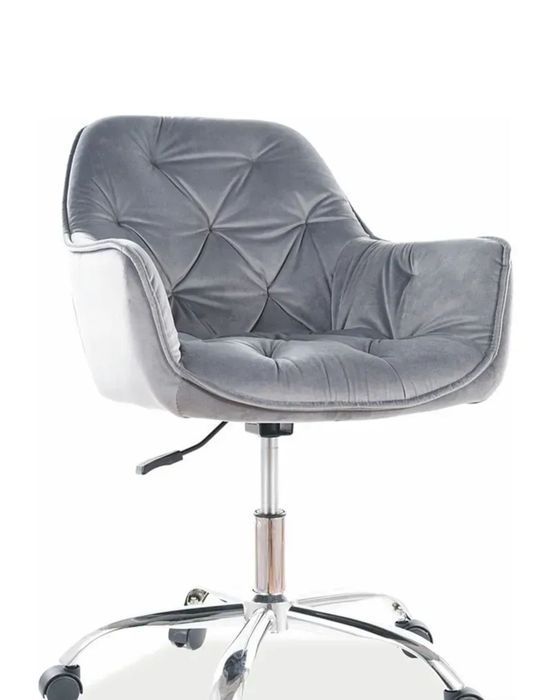 Крісло офісне Q-190 Velvet Сірий SIGNAL велюр сірий оксамит