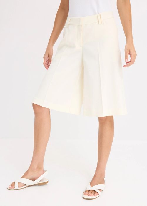 B.P.C eleganckie spodenki w kant ecru r.52