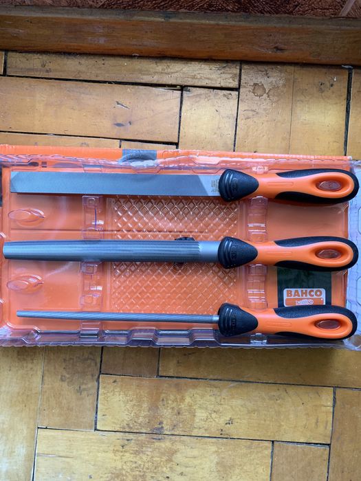 Наборы торцевых головок 1/4 BAHCO SL25, Набор напильников BAHCO (3 шт)