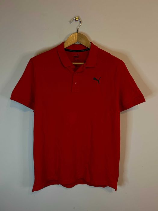 Koszulka polo puma czerwona L