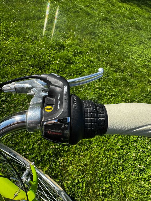 Rower Romet VINTAGE D LIMITED 28" + koszyk, rama 20" L, limonkowy W-WA