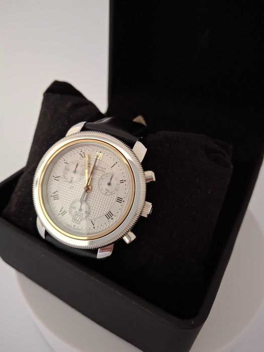 Relógio Hamilton Chronograph Stainless Steel Watch Date 8800- NOS/Novo