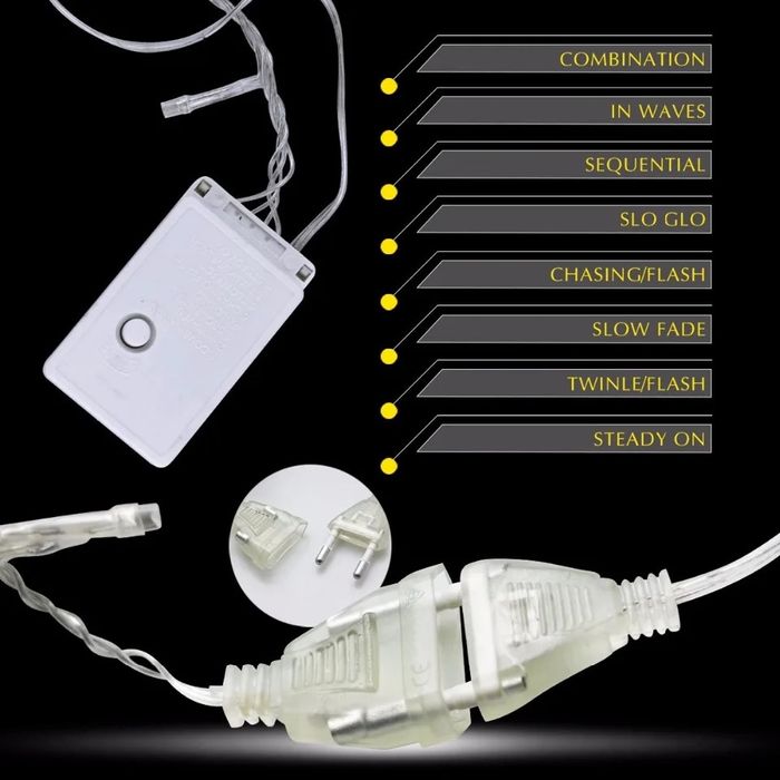 Luzes / piscas de natal brancas ou de múltiplas cores