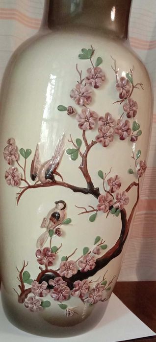 Большая красивая напольная ваза «Весна». Новая. Кисловодская фабрика