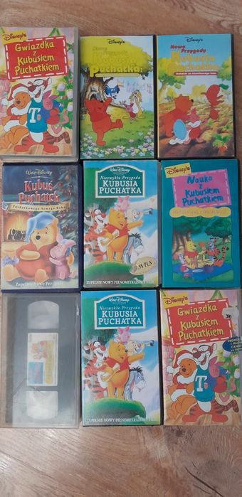 Zestaw kaset VHS bajki