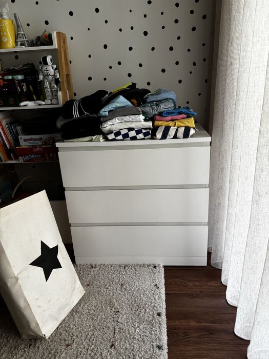 Cómoda MALM ikea 3 gavetas
