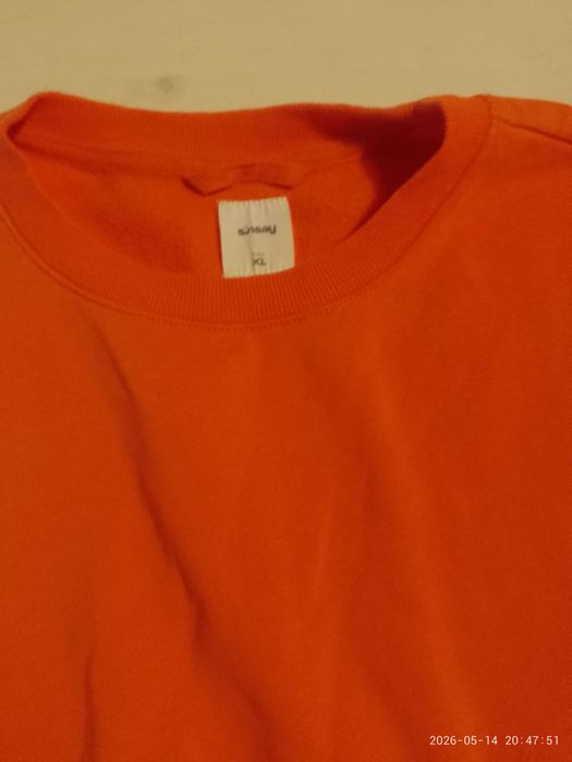 Bluza dresowa pomarańczowa