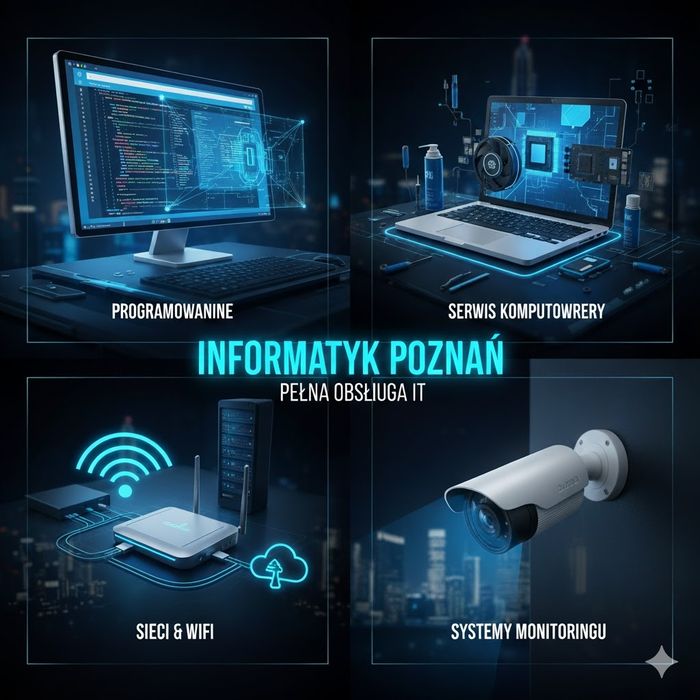 Informatyk Poznań - Pełna Obsługa IT: Programowanie | Serwis | Sieci