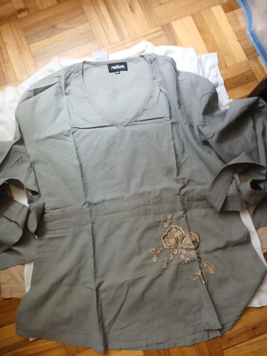 Top manga comprida Natura T. XXl