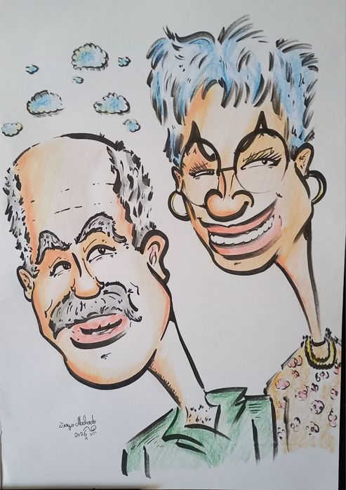 Art original cartoon 30x42cm