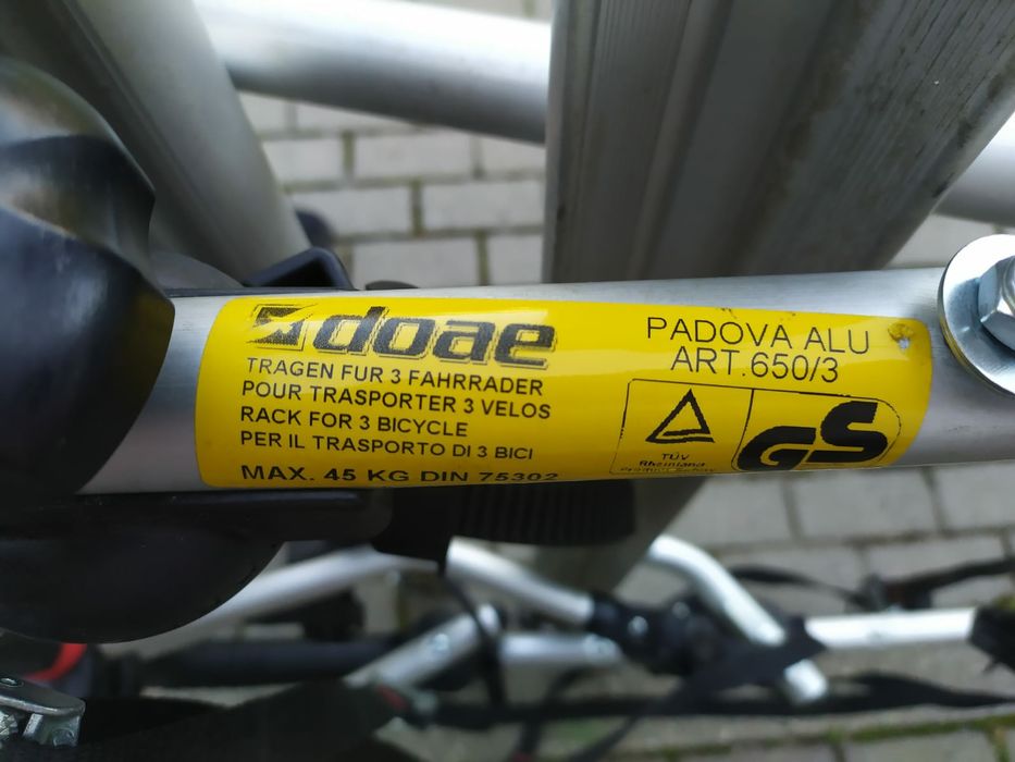 Bagażnik rowerowy Peruzzo PADOVA 650 na 3 rowery