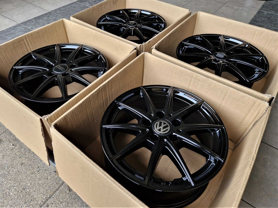 Alufelgi 16 5x112 Czarne VW Audi Seat Skoda Mercedes Oryginalne ! 767#