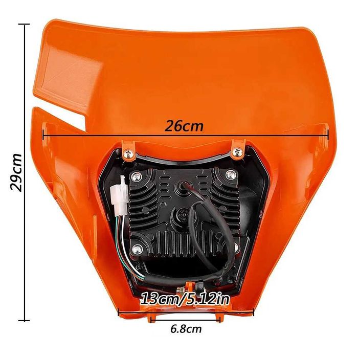 Farol LED Universal para Moto KTM EXC SX - 4200LM 12V Motocross Enduro