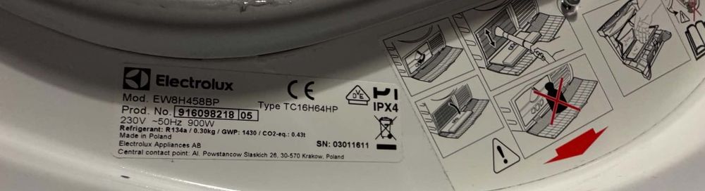 Sprzedam suszarkę Electrolux
