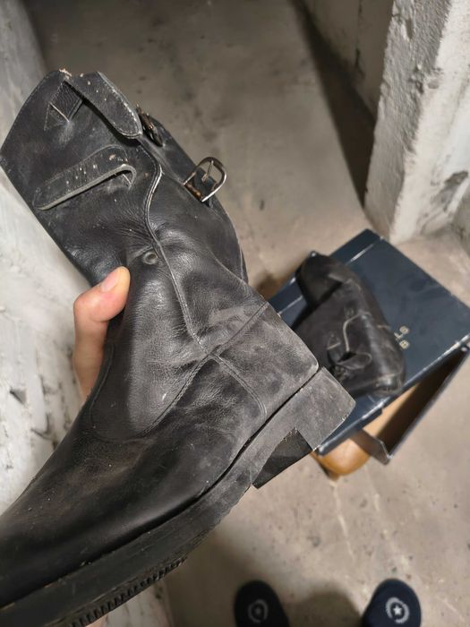 NOWE! Buty motocyklowe PRL (MO / ZOMO) – skóra naturalna