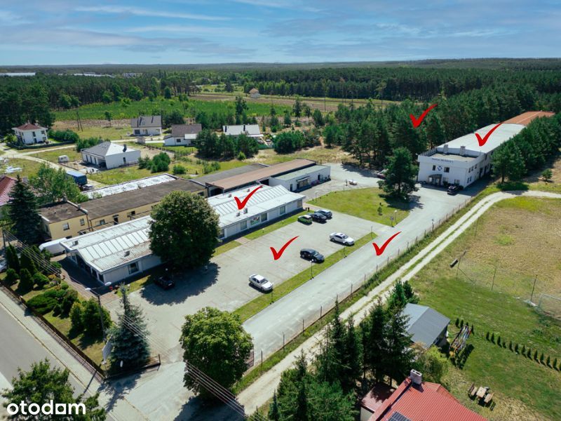 Grunt inwestycyjny 1,22 ha | Zabudowa 3870 m² | MPZP | przy Toruniu