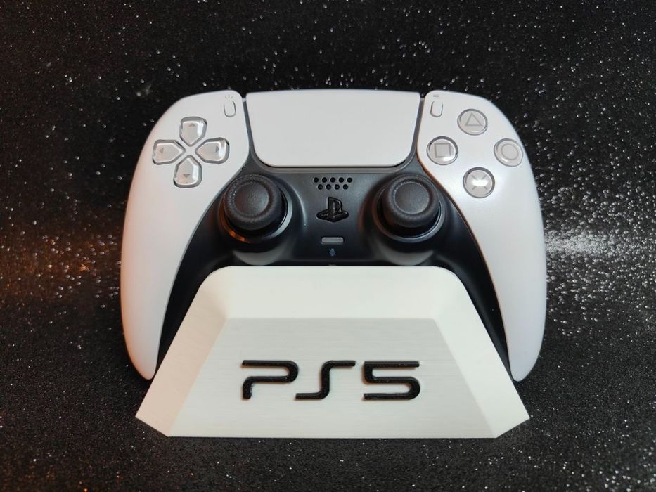 Suporte de Mesa para Comando PS5 DualSense – Preto e Branco