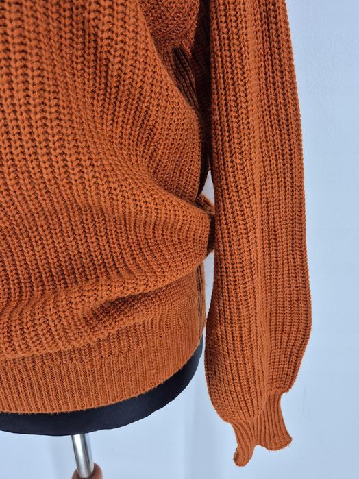 Sweter dziergany z golfem Boohoo M 38 10