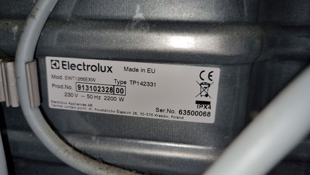 Silnik do pralki Elektrolux EWT1266EWX