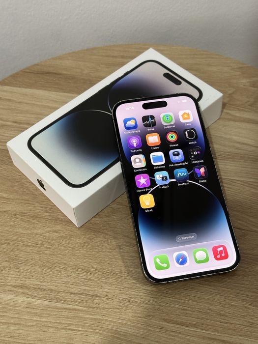 Iphone 14 Pro Cinza com Caixa