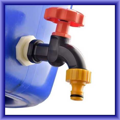 Zawór/kran do nawadniania ogrodu/zbiornika na deszczówkę (SOLIDNY)