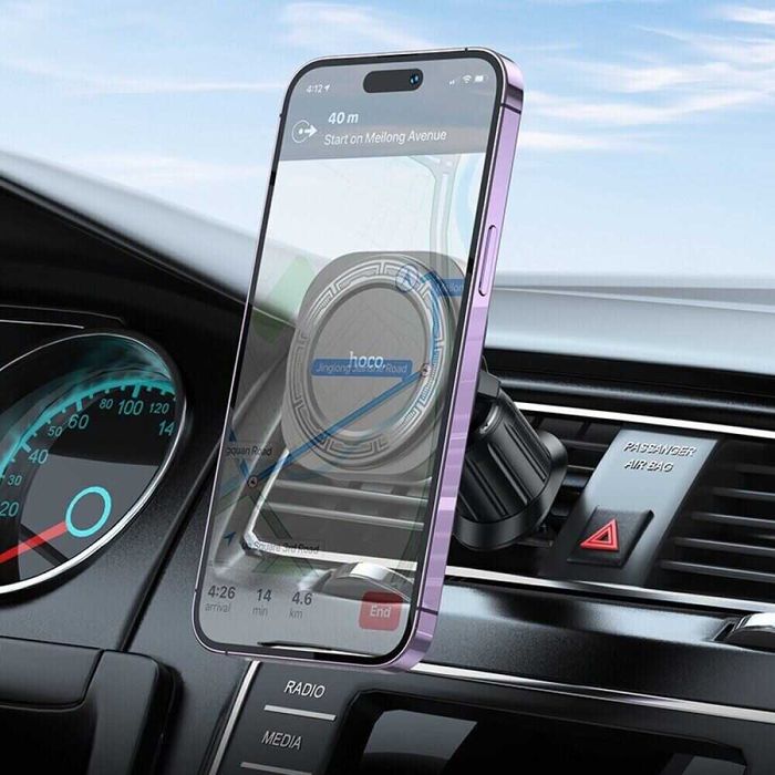 Держатель MagSafe HOCO H28 (4,5-7,0'') для iPhone 12/13/14/15/16 black