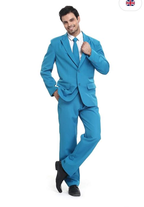 XXXL. Garnitur męski Kostium na Impreze Modny, regularny krój Garnit