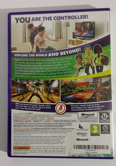Gra płyta Kinect Adventures Xbox 360