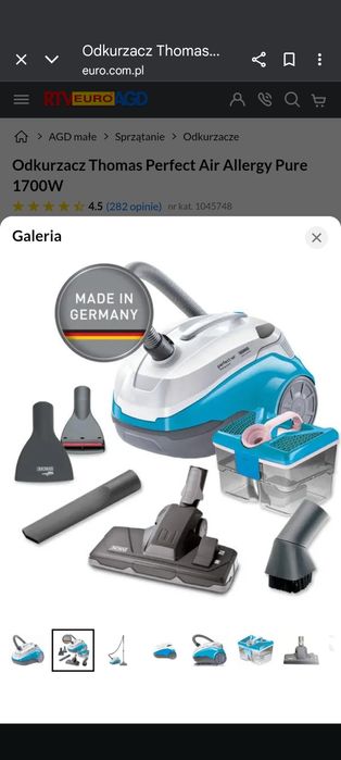 Niemiecki odkurzacz Thomas Perfect Air Allergy Pure