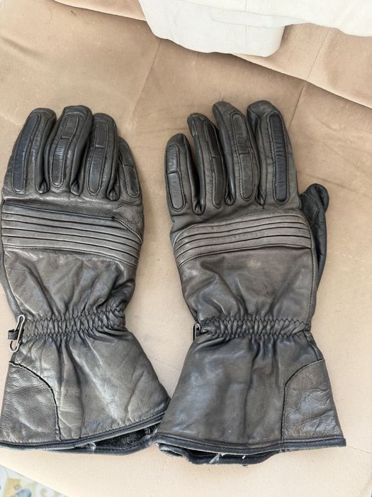 Skorzane rekawice na motor roz xl