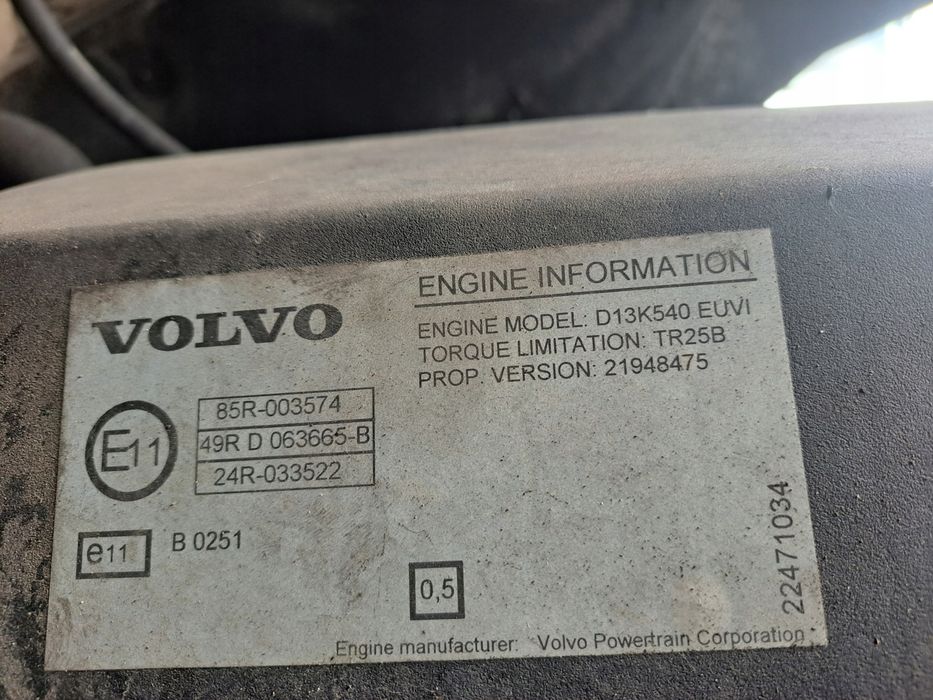 Silnik Kompletny Volvo FH 4 D13K 540 Euvi Euro 6